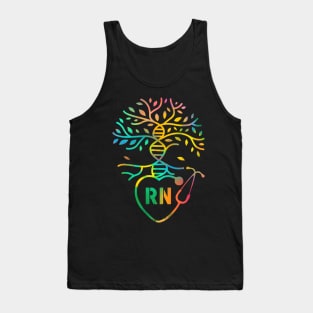 RN DNA Tee Registered Nurse DNA Tree Life Tank Top